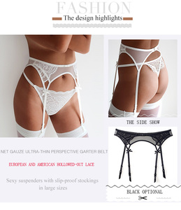 <span class=keywords><strong>Lingerie</strong></span> Sexy Trasparente in Pizzo con <span class=keywords><strong>Reggicalze</strong></span> Personalizzabile - Product Image 4