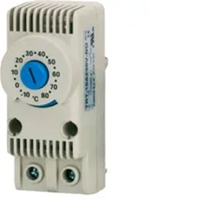 Termostato Hager per Ventilatori 1NO 10A Interruttore di Controllo Temperatura 3.5x5x7.5 Cm - Product Image 1
