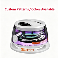 Altavoz Bluetooth Inalámbrico Magnético Transparente Wisteria ZT-131-HZJP-002 con Luz LED RGB, Mini Altavoz para Teléfono, Regalo