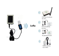 Sonde solaire LoRa d'extérieur Thingsend avec capteurs sans fil 8-en-1 pour humidité, température, NPK, PH et EC (TDR)