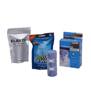 Certificati ISO CE di vendita caldi fasciatura coesiva di ghiaccio fasciatura di raffreddamento elastica fredda per il recupero muscolare - Product Image 1