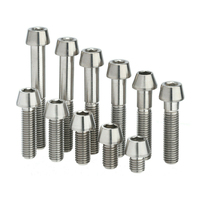 Vis à tête hexagonale conique M5 M6 M8 en titane Gr5 pour vélo et moto