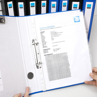 Classeur à levier A4 en PP personnalisable pour une utilisation scolaire, stockage durable des documents