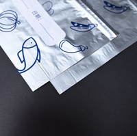 Sac d'emballage refermable Fresh-Keep en plastique pour aliments surgelés avec fermeture éclair en aluminium en stock sacs de congélation en aluminium avec fermeture éclair