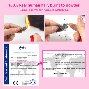 <span class=keywords><strong>Style</strong></span> Tendance 100g Cheveux Bouclés Naturels Noirs Birmans pour Crochet Livraison Mondiale Extensions 100% Cheveux Humains 18 Pouces Accessoires Capillaires - Product Image 5