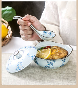 Tazón <span class=keywords><strong>de</strong></span> olla <span class=keywords><strong>de</strong></span> cerámica <span class=keywords><strong>japonesa</strong></span> con tapa, cuencos <span class=keywords><strong>de</strong></span> <span class=keywords><strong>sopa</strong></span> <span class=keywords><strong>de</strong></span> <span class=keywords><strong>huevo</strong></span> al vapor, taza <span class=keywords><strong>de</strong></span> vapor pequeña, olla <span class=keywords><strong>de</strong></span> cocción lenta, vajilla para restaurante en casa, tazón asiático - Product Image 2