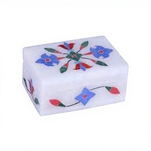 Nouveau Naturel Classique Fantaisie Cadeau Conception Gemme Incrustation Durable À La Main Boîte Floral Artisan Bijoux Stockage But - Product Image 1