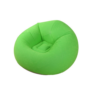 <b>Inflatable</b> Beanbag <b>Sofa</b> 105x105x60cm PVC Flocked Spherical Design For Adults Living Room Use - Product Image 4