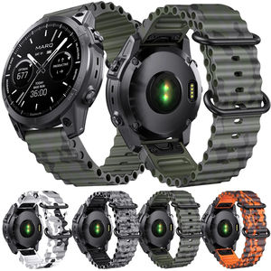 Bracelets de montre intelligente Upro réglables, respirants, à dégagement rapide, camouflage, silicone, étanches, tendance pour Garmin Fenix7 22 mm 26 mm - Product Image 6