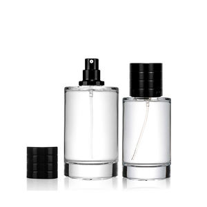 Cylinder 50ml 100ml Transparent Crimp Neck <strong>Empty</strong> Glass Perfume <strong>Spray</strong> <strong>Bottle</strong> with Magnetic Cap - Product Image 1