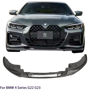 Pour Série 4 G22 Coupé G23, lèvre avant en fibre de carbone style 3D, 2020-2025 - Product Image 1