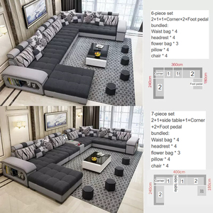Canapé en tissu minimaliste taille moderne salon technologie latex nordique nouvelle combinaison de canapés en tissu en <span class=keywords><strong>2023</strong></span> - Product Image 5