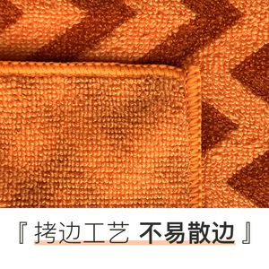 Wavy Warp Knitted Towel Chevron Pattern Rectangle Kitchen Use Custom Made Microfiber Highly Absorbent Scouring Pad - Product Image 2