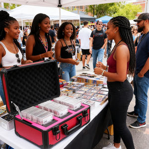 Ningbo Usine Directe En Gros Noir En Alliage D'aluminium <span class=keywords><strong>Carte</strong></span> De Sécurité Deck Cas avec Serrure À Clé pour 60 + Classé Sport <span class=keywords><strong>Carte</strong></span> À Collectionner Cas - Product Image 5