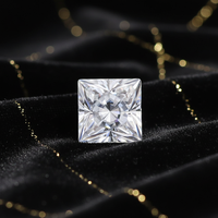 Wangfu Jewelry Moissanite de laboratoire taille princesse, couleur GH, tailles 4mm-10mm, VVS1, pierres en vrac, certifiées GRA, traitées par cirage/huile