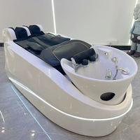 Chaise de massage électrique moderne Chuque avec vapeur et bassin en céramique pour spa capillaire pour salon de coiffure
