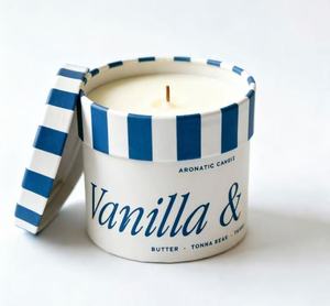Scented Candle <b>White</b> Paper Tube Packaging Recyclable Cylindrical <b>Box</b> for Home Fragrance - Product Image 1