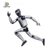 Robot humanoïde bipède multifonctionnel CBYD en métal pour usage éducatif en laboratoire, développement IA, avec 5G/Wi-Fi 32 Go