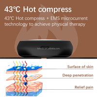 Appareil de thérapie par compression chaude électrique sans fil mini MS+ avec télécommande sans fil, coussin de massage pour masseur corporel professionnel et équin