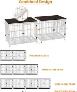 Heavy Duty 62 polegada Pet Side Table Dentro Filhote De Madeira Canis Casa Dog Crate Móveis