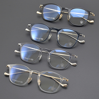 CHARMLIBRARY CH8128 Lunettes de soleil œil de chat en titane ultra-léger avec diamants, monture intégrale personnalisée, transparentes, or et noir, luxe unisexe