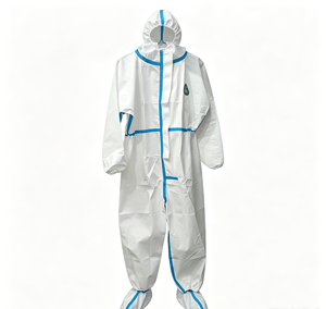 Bata Médica Protectora Desechable con Capucha, Puños Elásticos, Cintura Elástica, Mono de una Pieza, No Tejido, para Uso Clínico - Product Image 2