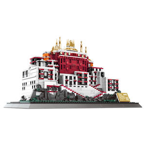 Blocs de construction du Palais du Potala du <span class=keywords><strong>Tibet</strong></span>, Chine, modèle éducatif à assembler soi-même, pour enfants et adultes, vente en gros - Product Image 5