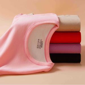 Biancheria intima termica autunno inverno per uomo donna traspirante levigatura Double-face lana di pecora di seta di gelso mutandine lunghe foderate in pile - Product Image 4