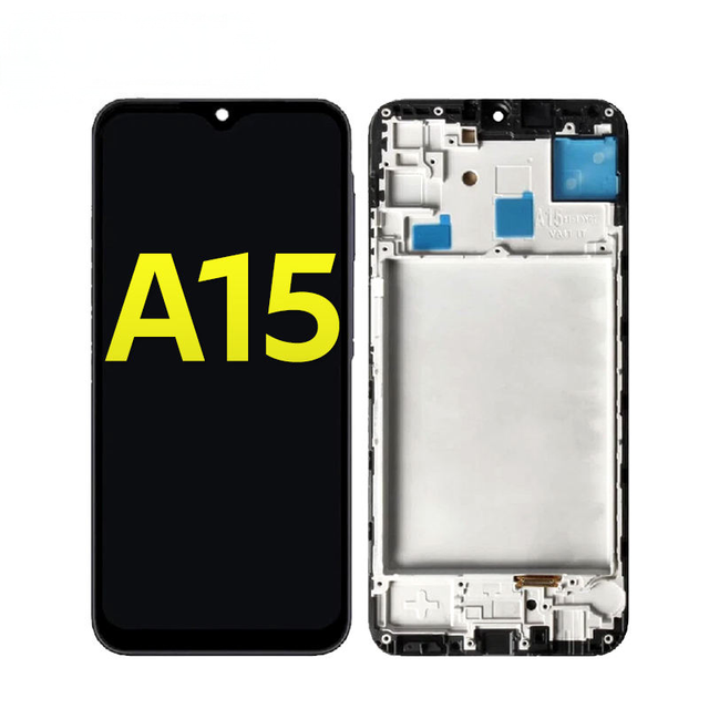 For Samsung A15 4G/5G INCELL OLED 6.5 Touch Screen Mobile Phone LCD Replacement Display Assembly Frame with 3-Year Warranty