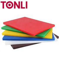 Planches à découper rectangulaires Tonli, double face, colorées, non toxiques, durables, lavables au lave-vaisselle, pour légumes