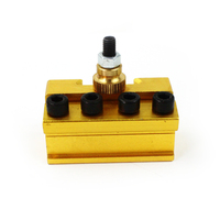 Support d'outils à changement rapide robuste pour mini-tour, anodisé, compatible ISO DIN, pour mini-tour