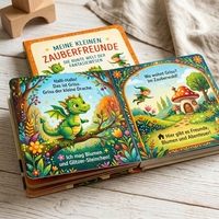 Livre cartonné personnalisé sur les créatures fantastiques allemandes avec des illustrations vibrantes pour l'éducation de la petite enfance sur les marchés allemands