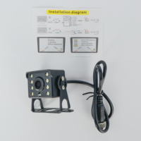 Système de capteurs de stationnement AHD, caméra de recul infrarouge LED pour voiture, étanche IP68, vision nocturne Starlight