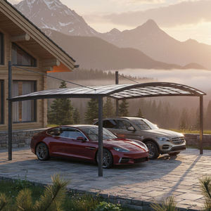 Abri <span class=keywords><strong>de</strong></span> voiture en alliage d'aluminium haute résistance avec toit en polycarbonate à haute transmission, certifié CE, pour extérieur, résistant aux UV - Product Image 1