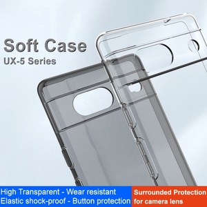 Série IMAK UX-5 pour Google Pixel 7a Crystal Clear Case TPU Housse de téléphone antichoc - Product Image 3