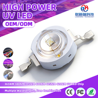 Puce LED UV SMD 1W 3W à polymérisation UV 365NM 380NM 395NM 400NM 405NM 420NM