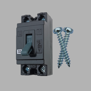เบรกเกอร์ขนาดเล็ก 32A 2P 115/230V แบบ C สำหรับป้องกันเครื่องปรับอากาศในบ้าน - Product Image 1