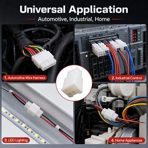 ขั้วต่อไฟฟ้ารถยนต์แบบกันน้ำ IP68 รุ่น <span class=keywords><strong>Mini</strong></span> <span class=keywords><strong>Universal</strong></span> <span class=keywords><strong>MATE</strong></span>-<span class=keywords><strong>N</strong></span>-<span class=keywords><strong>LOK</strong></span> รูปทรงสี่เหลี่ยมผืนผ้า ทำจากไนลอน ยี่ห้อ TE AMP 172168-1 พร้อมสายไฟ - Product Image 4