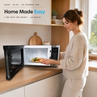Four à micro-ondes numérique SOKANY SK-441, écran tactile, 30L, 1520W, petit électroménager de cuisine, compartiment blanc, pour stock de vente au détail