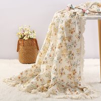 Couvertures portables pour nouveau-nés en mousseline de coton et bambou bio