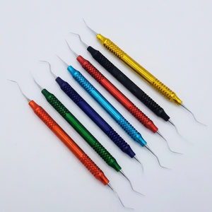 Bone Bridge Gracey High Quality A+ Grade 7-Piece Multicolor Curette Stainless Steel Periodontal Dental Filling Instrument CE - Product Image 1