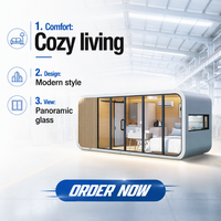 Pod de bureau préfabriqué modulaire personnalisé, conteneur extensible pour la vie et le travail en plein air, maison préfabriquée pour les cabines Apple