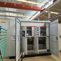 Transformateur compact pour extérieur, monté sur socle, en acier laminé à froid/galvanisé, avec prises de courant personnalisables, haute tension