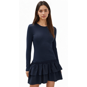 <span class=keywords><strong>Abiti</strong></span> <span class=keywords><strong>Estivi</strong></span> da <span class=keywords><strong>Donna</strong></span> <span class=keywords><strong>in</strong></span> Maglia a Linea A, OEM ODM - Nylon/<span class=keywords><strong>Cotone</strong></span>, Tinta Unita, Manica Lunga, Semplici ed Eleganti - Product Image 5
