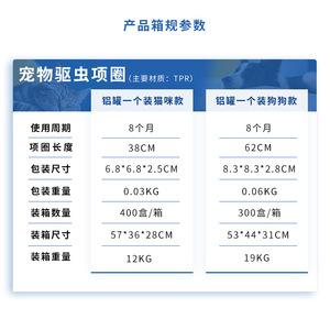 Collier anti-puces, tiques et poux, étanche et réglable, pour chiens et chats, en stock, produit transfrontalier très demandé - Product Image 1