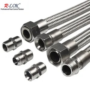 Áp lực cao kim loại bện Hose SS304 linh hoạt ống ống Ống thép không gỉ Dây bện ống kim loại linh hoạt cho máy nước nóng