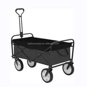 Fishing Beach Trolley Cart Large Folding Wagon With Adjustable Handle Wagon Cart