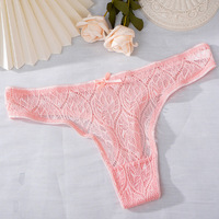 Vente en gros 2026 String pour femme taille basse en dentelle respirante, Culotte pour femme respirante, Couleur unie