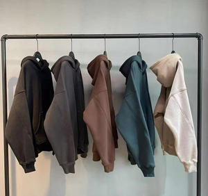 OEM Custom Manufacturer 100% Cotton Drop Shoulder <strong>Hoodies</strong> Pullover Heavyweight Oversized Blank Embroidery <strong>Hoodies</strong> Sweatshirt - Product Image 1