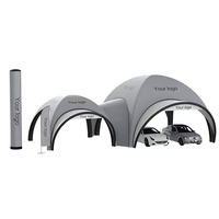 Nouvelle Tente Arche Gonflable Personnalisée pour Moto, Auvent Latéral de Voiture Extérieur en Tissu 400D Thermorésistant pour Camping, Publicité et Protection Solaire